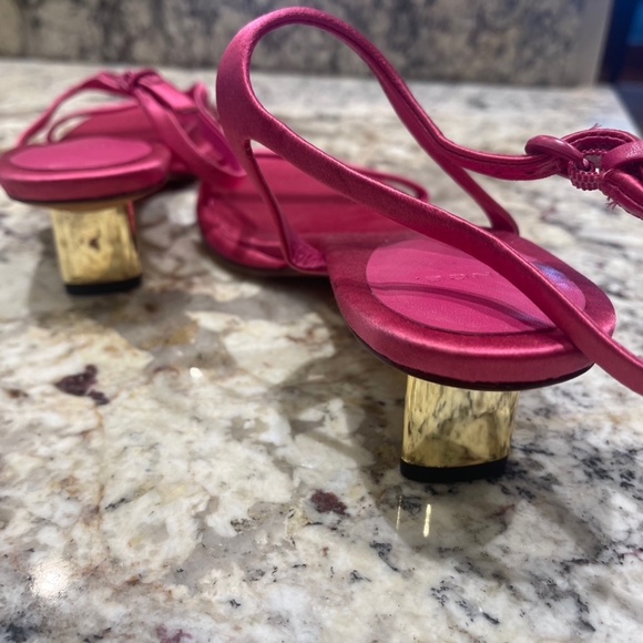 New w/out box - Vince Pink Ester Ankle Strap Sandals - Size 7M - Picture 9 of 16